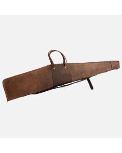 SCOPED LEATHER RIFLE CASE DISTRESSED BROWN